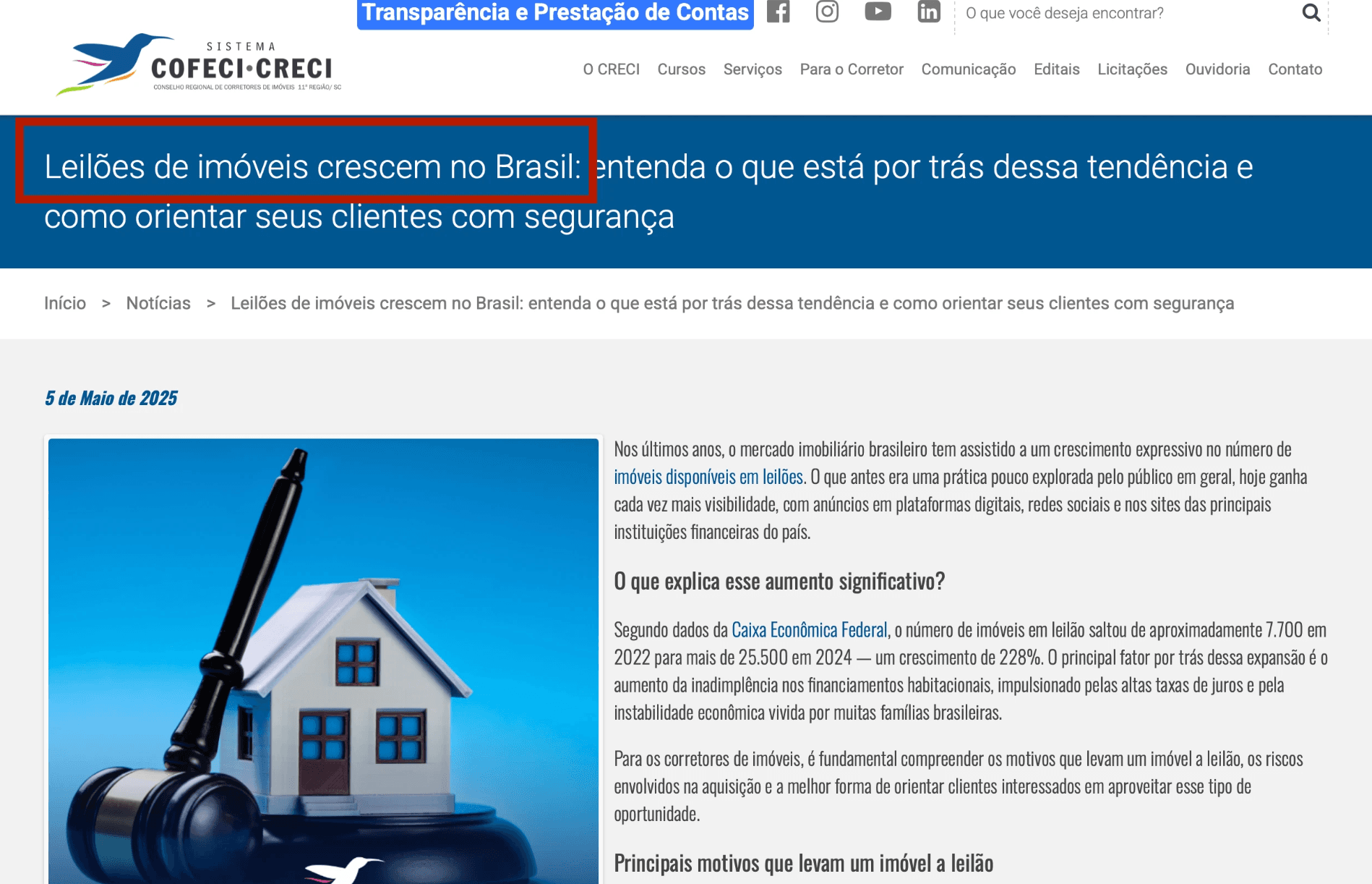Reportagem COFECI-CRECI