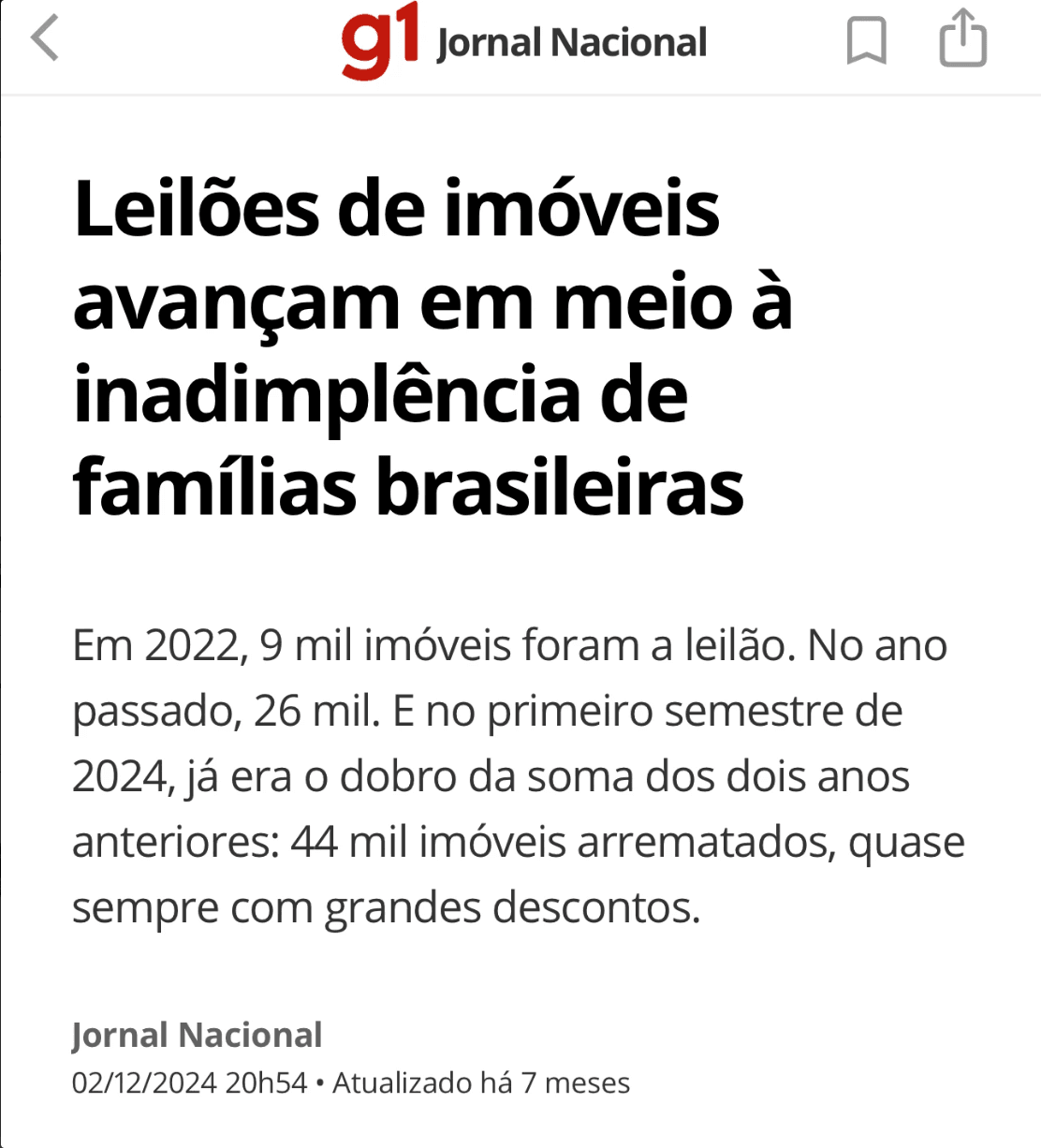 Reportagem G1 Jornal Nacional