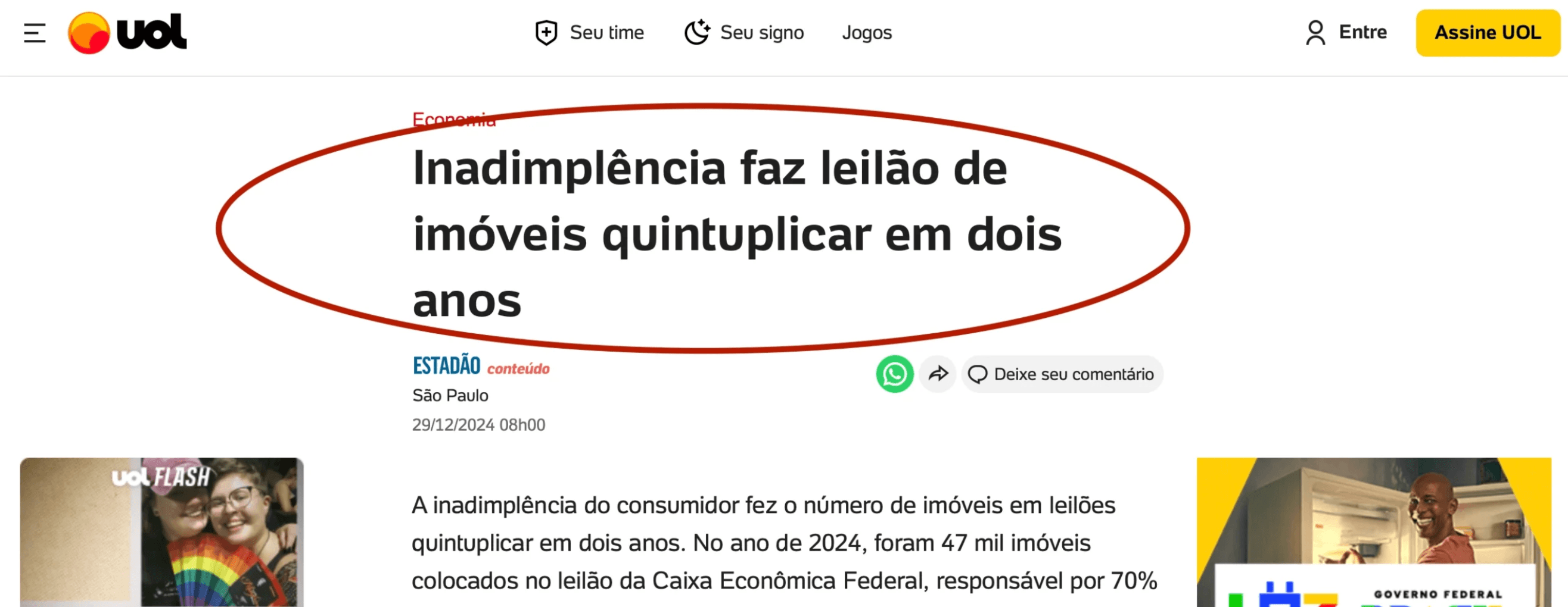 Reportagem UOL Estadão